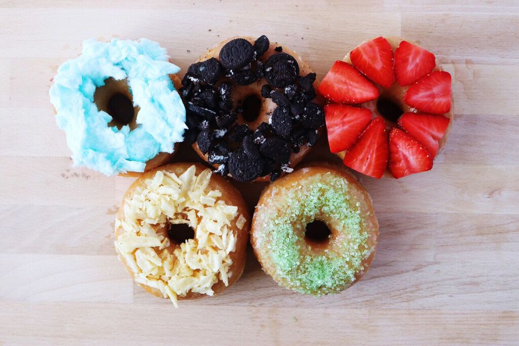 diy olympic donut&nbsp;rings